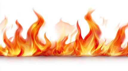 A dramatic fire border with flames blazing brightly on all sides, great for creating high-impact designs for ads, movies, or events.