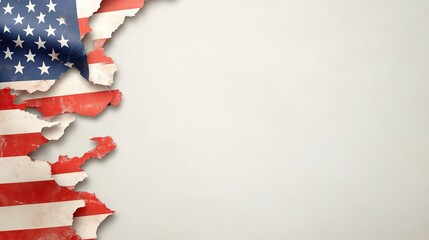 A dynamic patriotic border with a distressed American flag design, ideal for memorial day or Independence Day graphics.