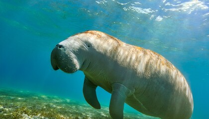 水中で泳いでいるマナフィ