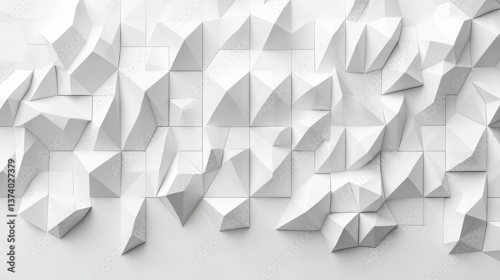 Poster the background features a futuristic and high-tech design, incorporating a light-colored triangular 