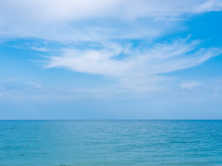Blue sky over sea