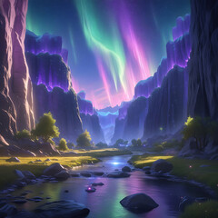 fantasy landscape with clouds