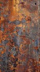 Rusty metal surface with vibrant colors