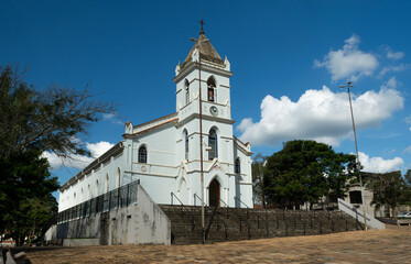 Fototapeta premium Paróquia Nossa Senhora do Carmo, Carmo da Cachoeira, Minas Gerais, Brasil