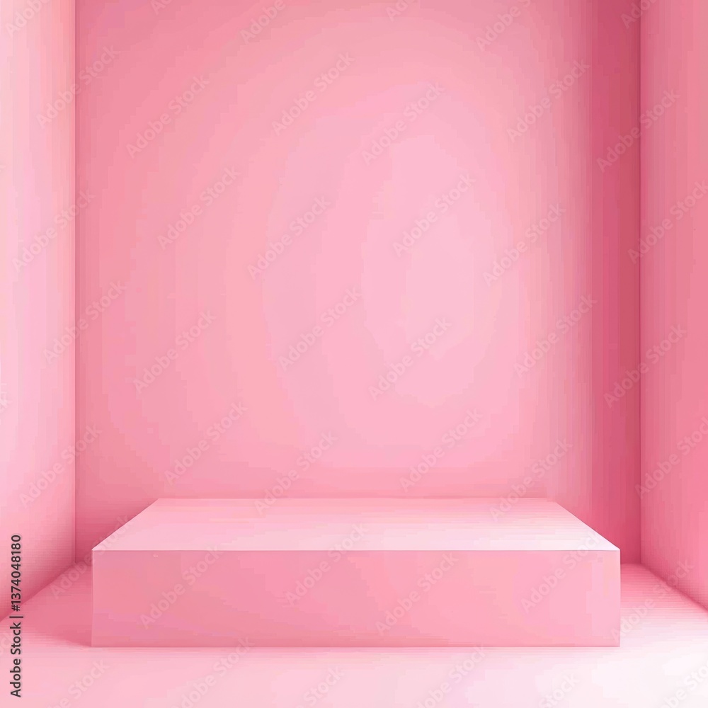 Poster a 3d rendering illustration featuring smooth perspective lines serves as a suitable background for v