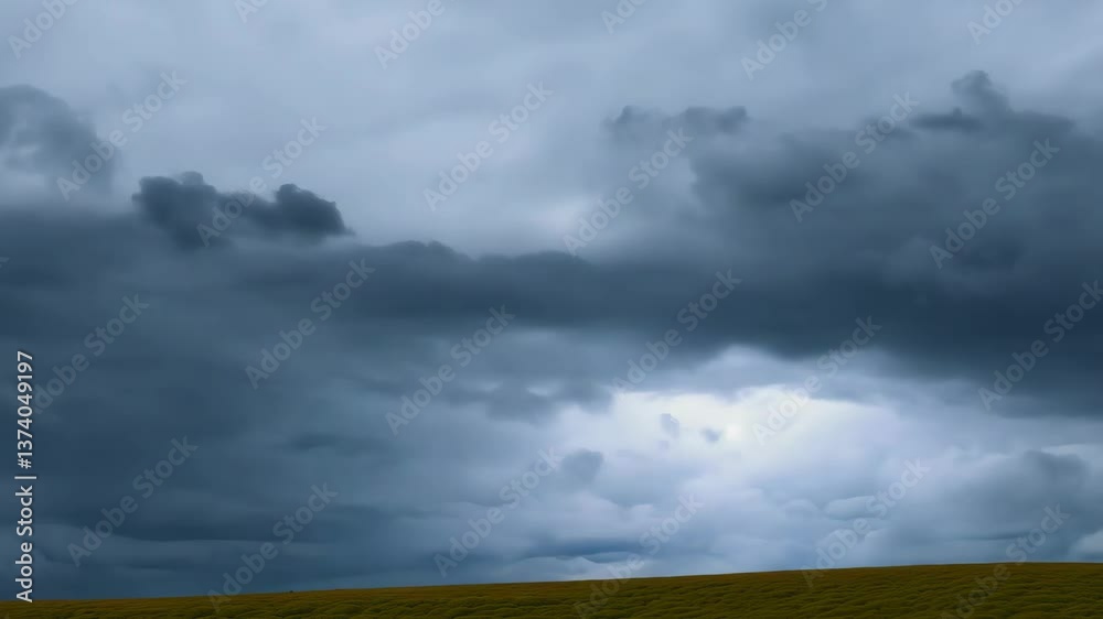 Poster a large cloud in the sky. the sky is cloudy and dark. the clouds are very large