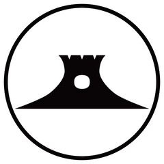 家紋です。糸輪に三味駒といいます。