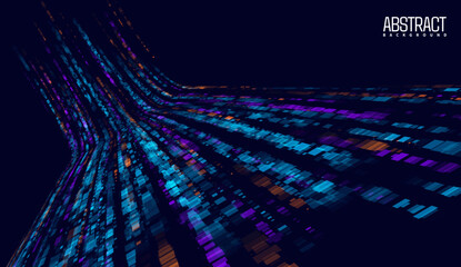 Abstract digital backdrop showing optical fiber streams symbolizing digital communication futuristic data transfer and innovation forming a sleek vector design for use as an engaging poster background