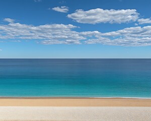 Fototapeta premium Seaside Horizon - Sunny Beach Scene