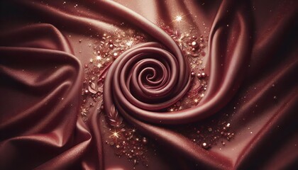 Burgundy Background with Luxury Satin Fabric Glitter elegance wi