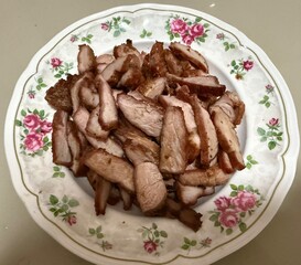 Grilled Pork with Herbs, Healthy Food