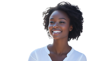 A woman with a red scarf and hat smiling in a close-up shot, showcasing her makeup and glamour in a winter studio setting