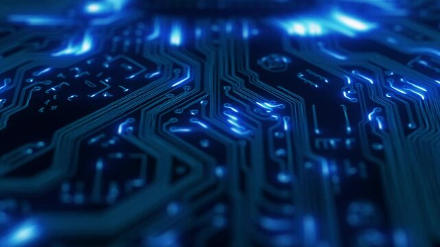 Futuristic screen display matrix, hi-tech digital data telemetry with encrypted numbers, display dynamic background for computer desktop screen display format