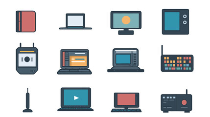 Computer Icon Vector Illustration for Technology and Digital Concepts