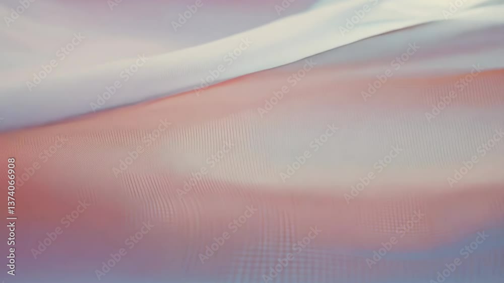 Poster A white fabric with a pattern on it. The pattern is very thin and the fabric is very light