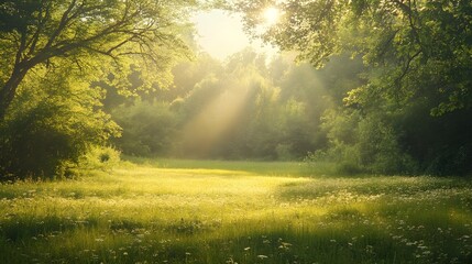 Obraz premium Professional Photography: Capturing Sunlight and Natural Colors in a Vibrant Setting