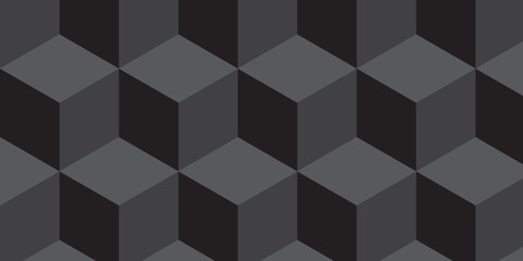 Abstract square dark black cubic square shape backdrop texture. cube geometric wall and floor vector diamond hexagon triangle wallpaper background.	
