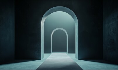 Abstract Curves and Geometric Brilliance Unite in the Architectural Enigma of Blue Bridges