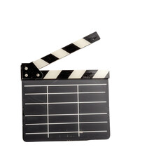 Fototapeta premium Classic Film Clapboard for Movie Production, Filming, and Studio Scene Setup
