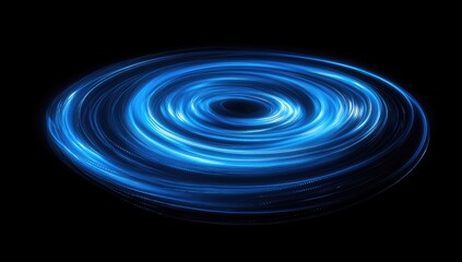 Abstract circular light trails