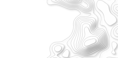 Abstract creative grid vector topography modern topo map design White background with topographic world grid wave Topographic map geographic line texture.	