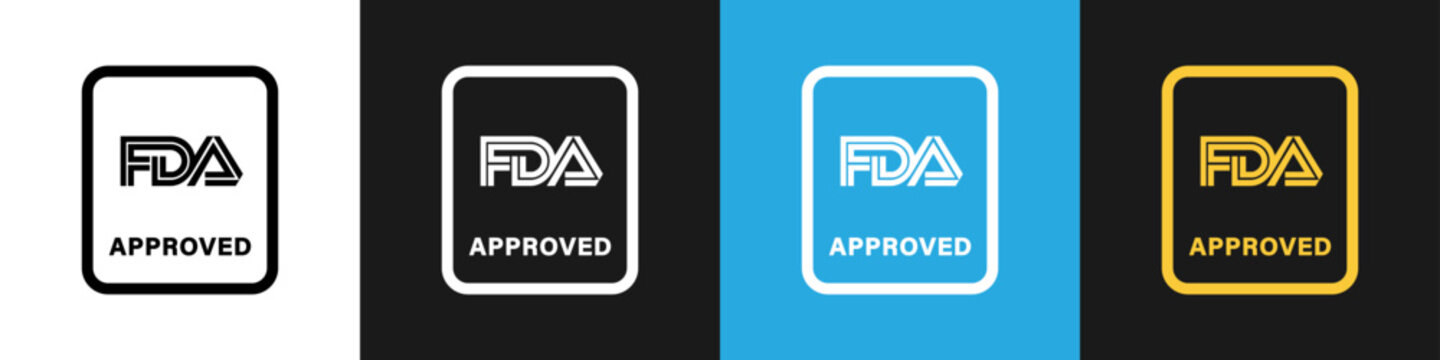 Vector Sticker for product packaging. FDA approved.