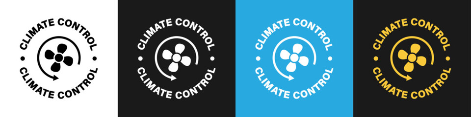 Climate Control vector sign for item or tool.