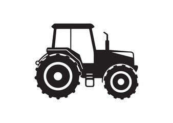 A tractor silhouette Vector