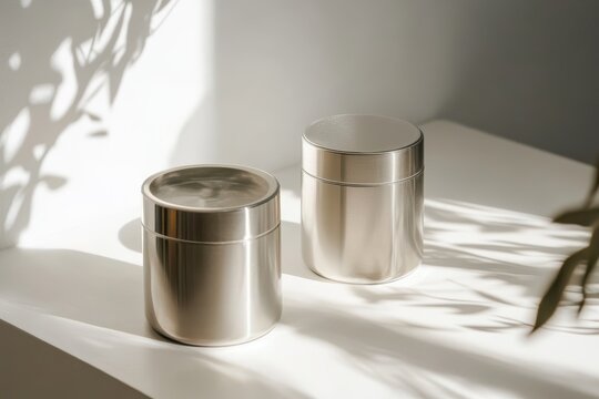 Elegant Stainless Steel Containers Modern Storage Solution for Kitchen & Home