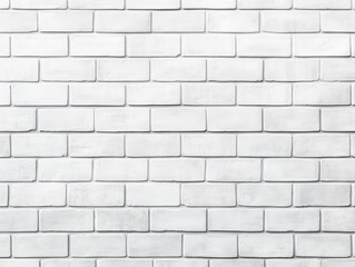 Naklejka premium A clean white brick wall texture perfect for backgrounds in design, art, or architectural projects.
