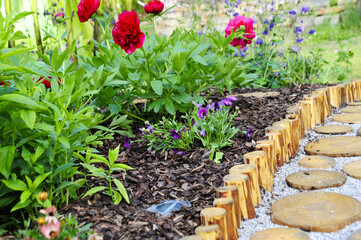 Kiefer Rundholz Holzpflastersteine