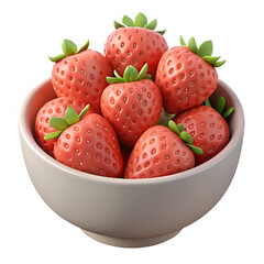 Fresh Strawberries in a Bowl