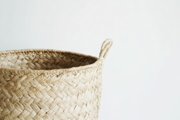 Woven Seagrass Basket Handmade Storage Solution for Home Decor