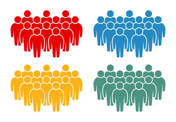 Symbol, ikona ludzi. Plik wektorowy. © robert6666