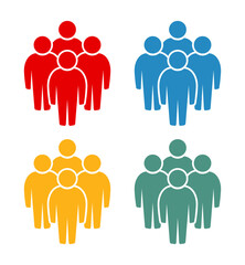 Symbol, ikona ludzi. Plik wektorowy.