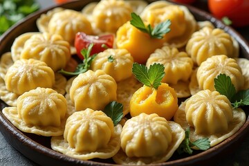 Traditional Austrian Kn&Atilde;&para;del Dish Presentation
