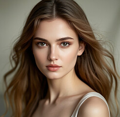 Naklejka premium Portrait of a woman.