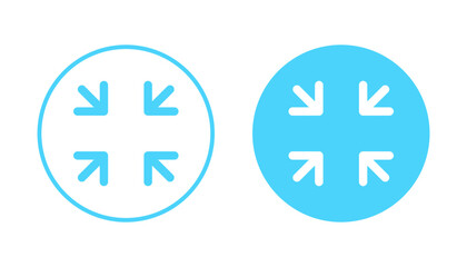 Obraz premium Fullscreen Icon vector. Expand to full screen sign and symbol. Arrows symbol