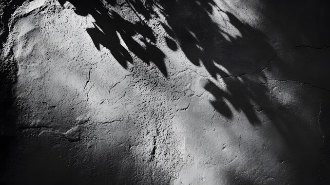 Professional Close-up of Textured Gray Wall with Shadow in Paris for Interior Design Inspiration