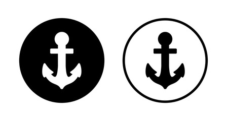 Anchor icon logo design. Anchor sign and symbol. Anchor marine icon.