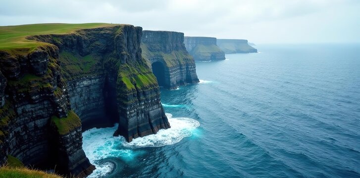 Rocky cliffs and dramatic seascapes at Arnarstapi in West-Iceland,  nature,  natural beauty