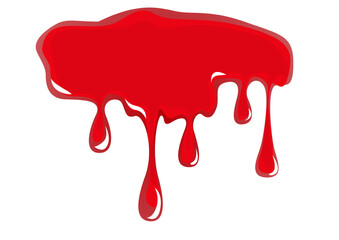 Ilustración de un charco de sangre