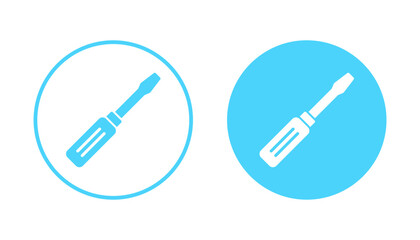 Screwdriver icon vector.tools sign and symbol