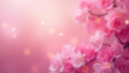 Obraz premium Soft pink blur background with a dreamy and romantic feel, dreamy, emotion