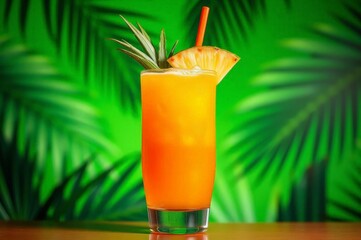 Tropical Orange Cocktail Delight