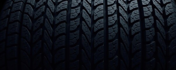 Vector illustration of a seamless tire tread pattern background, Vector,  automotive