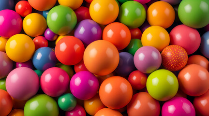 Colorful collection of spheres with varying textures. Perfect for backgrounds, design elements, or abstract concepts in print or digital projects.