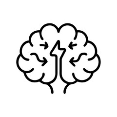 vector illustration of human brain