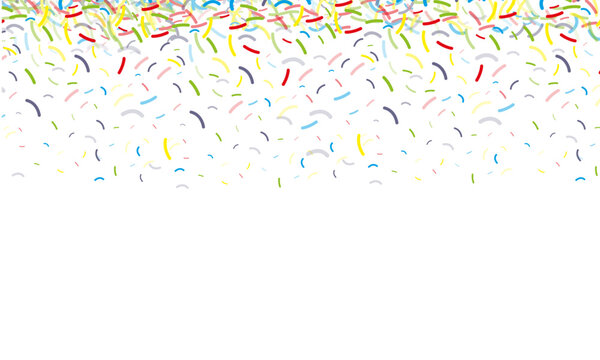 Confetti Birthday Particle Border Background