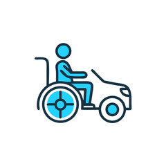 wheelchair driver icon